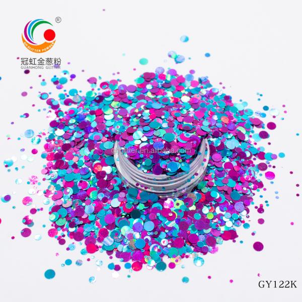 Loose Chunky Polyester Nail Art Glitter Mix Sparkle Bulk