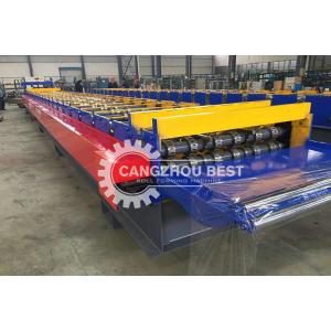Metal Corrugated Floor Deck Roll Forming Machine For Rolling Steel Structural