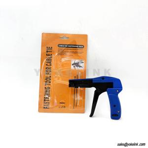 Adjustable Grip Powerful Tension with Built-In Flush Cutter Zip Tie Install Tool