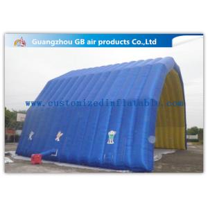 Blue Arch Tent Hand Printing Inflatable Air Tent Dome Inflatable Stage for Event