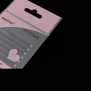 BOPP Single Material Header Card Plastic Packaging Bags with self adhesive
