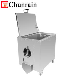 China 676L ROHS Kitchen Hood Heated Soak Tank With Lockable Castor Wheels on sale