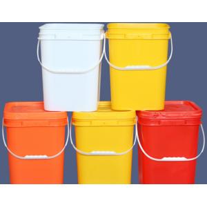 Impact Resistance Square Plastic Bucket with Handle