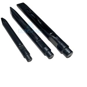 Black Hydraulic Rock Breaker Chisels 155mm Chisel For Rock Hammer Factory Good