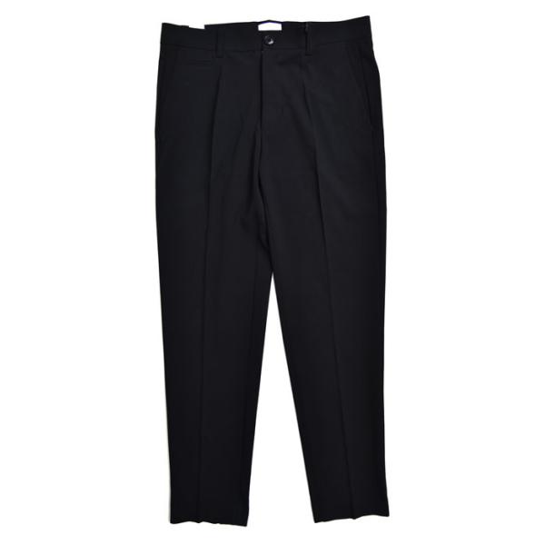 Black Custom Tailored Trousers / Slim Fit Trousers All Season Polyester Fabric