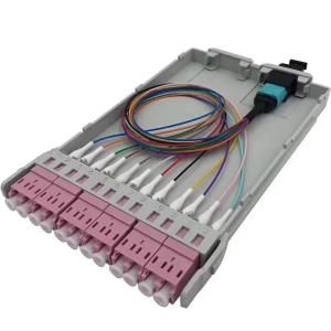 MPO Fiber Optic Patch Panel 10G/40G/100G Data Center Cabling Systems 1U For 144