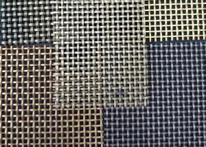 China Width 2.0m Decorative Metal Mesh For Glass Laminated Curtain Non Flammable on sale