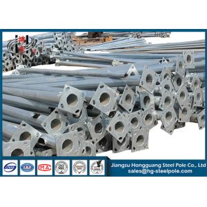 Power Transmission Round Q235 Galvanized Steel Pole