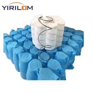 Customized White Or Blue 1.8 Mm Wire Diameter Elastic Pocket Spring Coils For