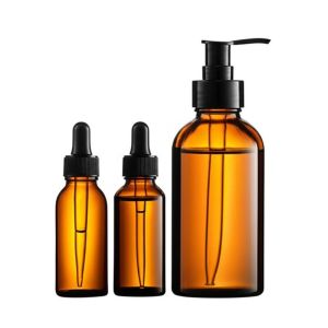 Amber Cosmetic Bottles for Skincare Products Durable and Fashionable Design