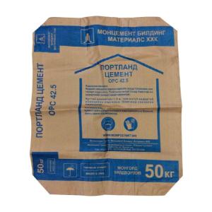80GSM Empty PP Cement Bags Woven 50KG Valve Cement Bag Square Top With Valve