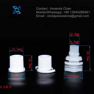 Eco-Friendly Custom Plastic Pour Spout With Caps For Food Package Inner Spout