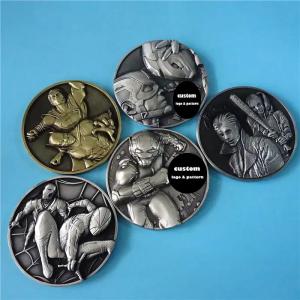 1/2 Inch - 4 Inch Custom Zinc Alloy Silver Dollar 3d Challenge Coins