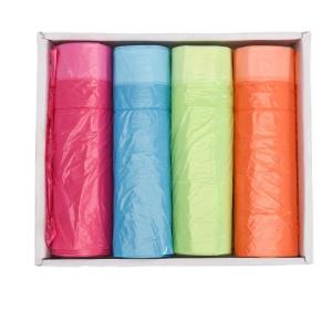 Rolls of Disposable Drawtape Trash Bags for Easy and Convenient Kitchen Waste