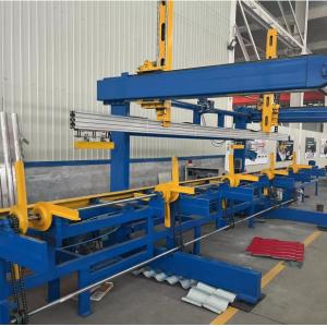Stacker C Purline Z Purlin Roll Forming Machine PLC Control Mothod 12m