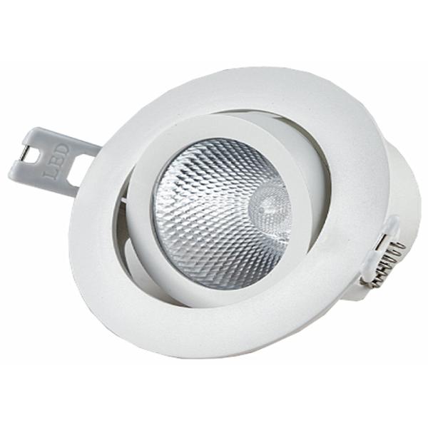 Shopping Mall Round Led Downlight SMD2835 Flat Adjustable AC220 - 240V Input