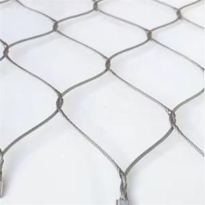Polished Flexible Diamond Mesh Balustrade Cable Mesh Made Of SS316 Wire With