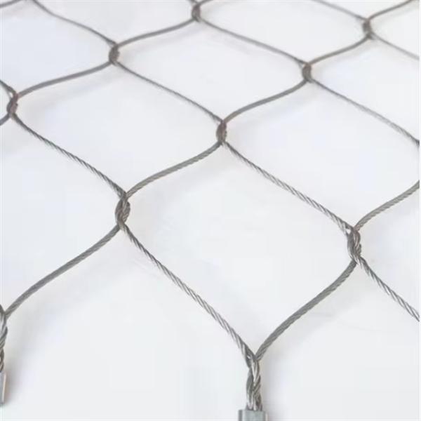 Polished Flexible Diamond Mesh Balustrade Cable Mesh Made Of SS316 Wire With