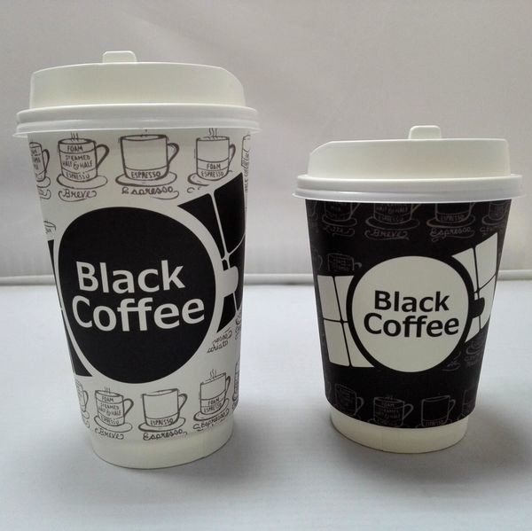 Quality Beverage 20 Oz Disposable Coffee Cups With Lids Food Grade Ink Boba Tea Shops wholesale