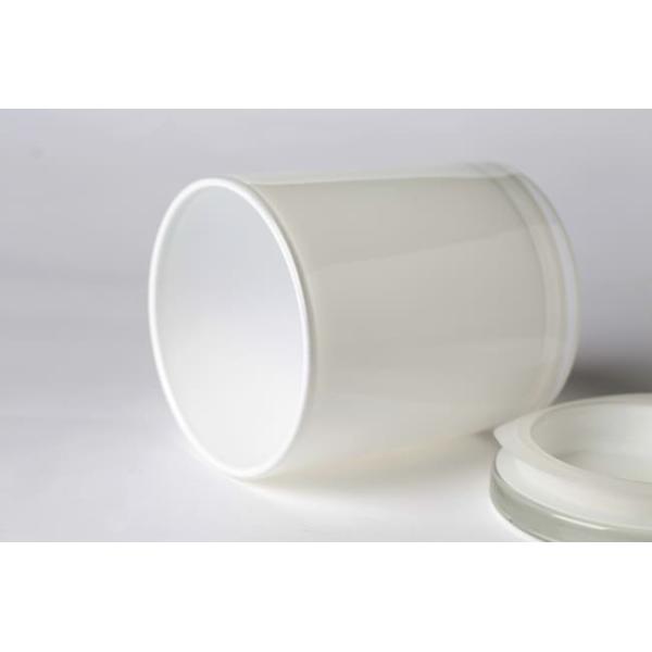 Empty 430ml Glass Cylinder Candle Holders 15 Oz Candle Jars With Lids