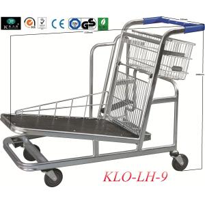 Heavy Duty Folding Warehouse Trolley With 4x5 Inch Swivel PU Wheel