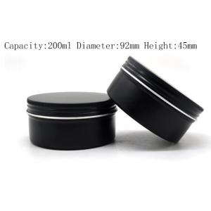 Cheap 200ml Aluminium Containers For Cosmetics , Cosmetic Metal Tin Box For Lip Blam for sale
