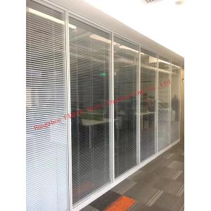 Office Desmontable Aluminum Frame Glass Partition Walls 800mm Width