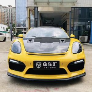 China PU Plastic Products for Porsche Boxster 981 Body Kit Boxster 981 Upgraded GT4 Front and Rear Bumper Spoilers on sale