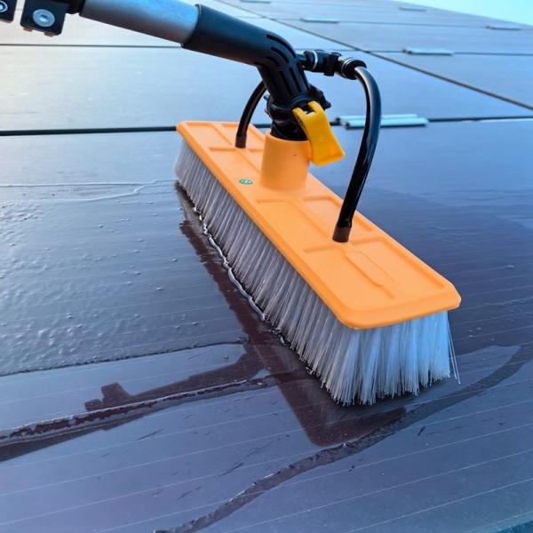 Professional Solar Panel Cleaning Brush with Connecting Tap and 4.8 M Extended