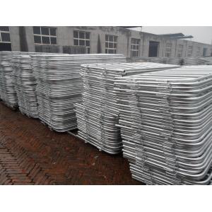 ISO 9001 Crowd Control Barrier Hot Dipped Galvanized 35mm tube wall thick 1.1mm