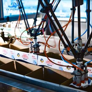 Flexible Stainless Steel Spider Hand Carton Packer With Precision ABB Or FANUC