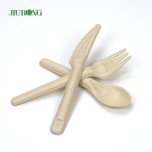 Custom Biodegradable Disposable Cutlery Sugarcane Bagasse Knife Fork Spoon