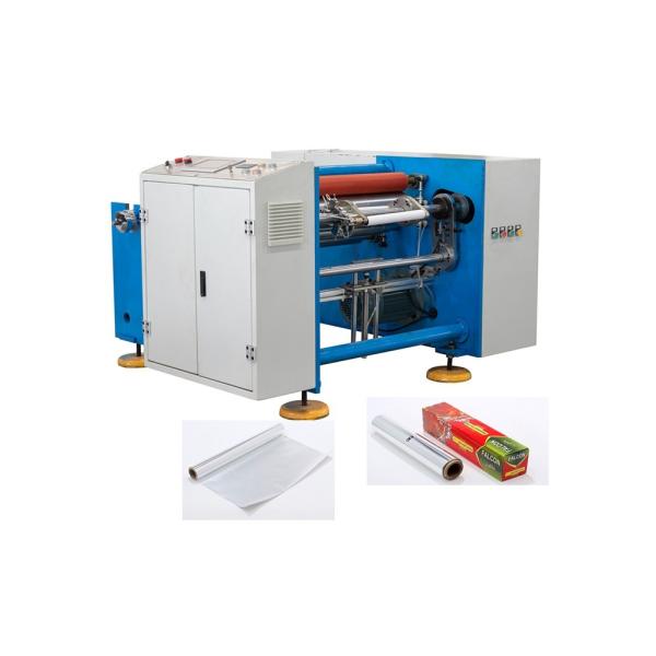 Quality Professional Semi Automatic Aluminum Foil Roll Rewinding Machine with Counter 850 KG wholesale