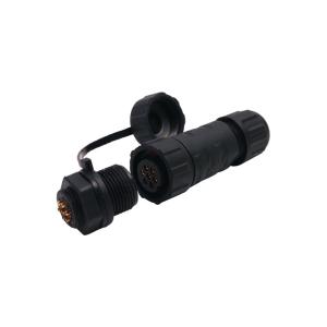 OEM ODM Waterproof Plastic Connector 7pins Female Assembly To Panel Mount