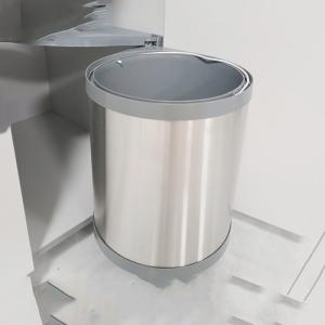 Cheap Household Built-in Kitchen Cabinet Trash Can with Door Type Pull Hidden Sink Screw Lid Trash Can for sale