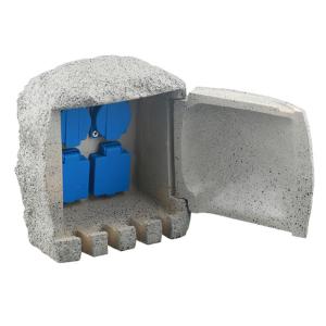 Cheap Outdoor Garden Electrical Power Outlet Rock Socket Box Resin Enclosure Waterproof for sale