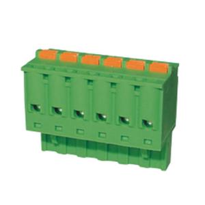 RD235-5.08 Electrical PCB Spring Terminal Block 6 Pins For Wire Connecting