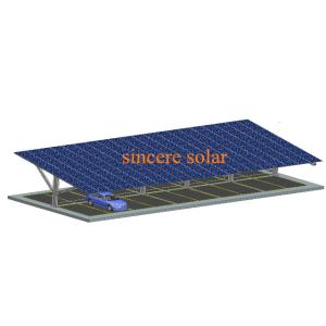 Buy cheap Double Rows Single pole Solar Carport Mounting System from wholesalers