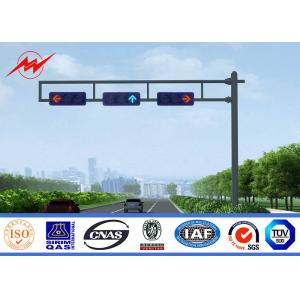 Custom Roadway 3m / 4m / 6m Galvanized Traffic Light Pole with Signal