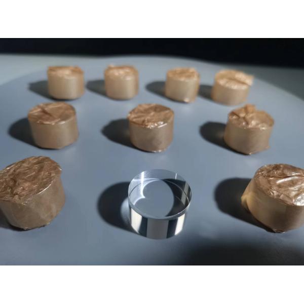 Customized Dia25.40* 15.00mm Cylindrical All Sides Polished Sapphire Lens Optical Windows