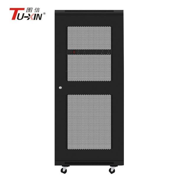 19 Inch 27u Computer Server Rack Enclosure Cabinet SPCC Cold Rolled Steel With