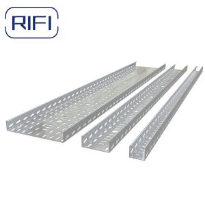 Cable Trays Custom Size Hot Dip Galvanized Steel Perforated Cable Tray