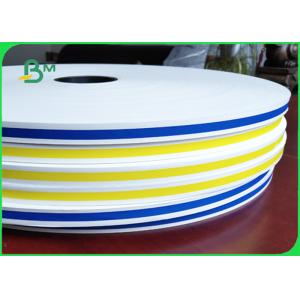 Width 15mm Colorful Straw Paper With 0.8mm Printed 60g FDA & EU Approved
