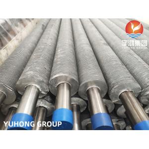China Stainless Steel Extruded Finned Tube SA249 TP304 Welded Tube With Aluminum Fin on sale