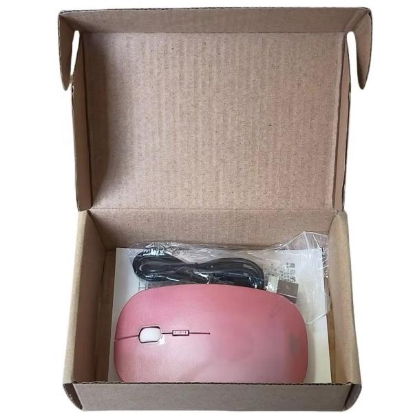 Corrugated Mailer Box Computer Mouse Packaging Shipping Boxes With Fixed Insert