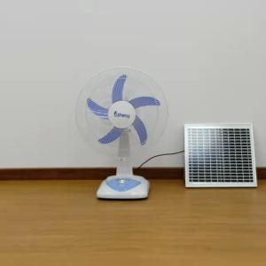 12V AC DC table fan 16 inch brush less motor portable table fan with adapter