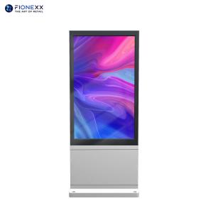 Smart City Bus Station Advertising Display Screen With Fan Cooling System Black