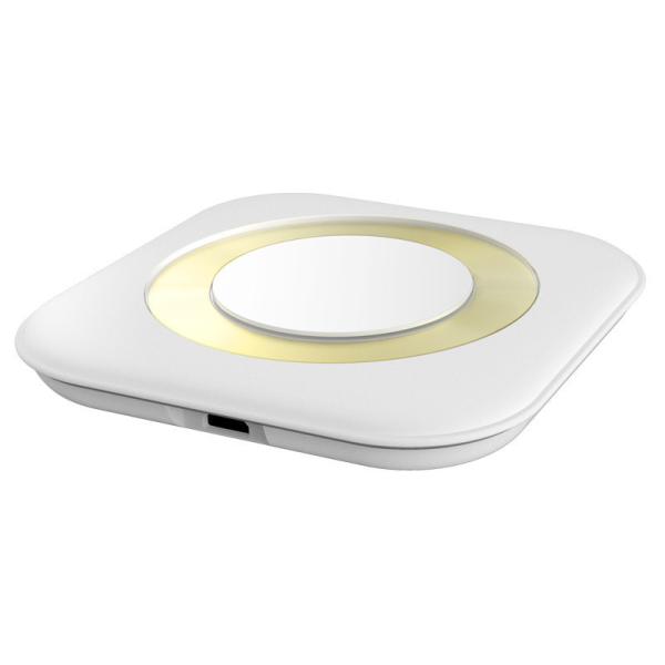 Black / White Fast Wireless Mobile Charger , Wireless Charging Pad PC ABS CE FCC