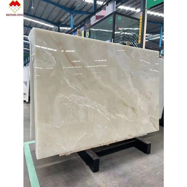 Quality Backlit Royal White Onyx Marble Slab for Customizable Table Countertop and Wall Panel wholesale