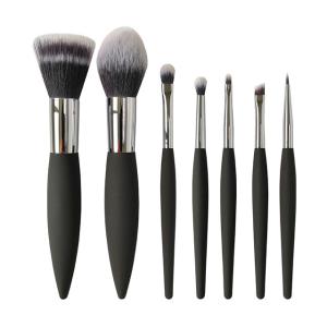 China 7 Pieces Luxury Travel Makeup Brush Set Easy Grip Durable Plastic Handle on sale
